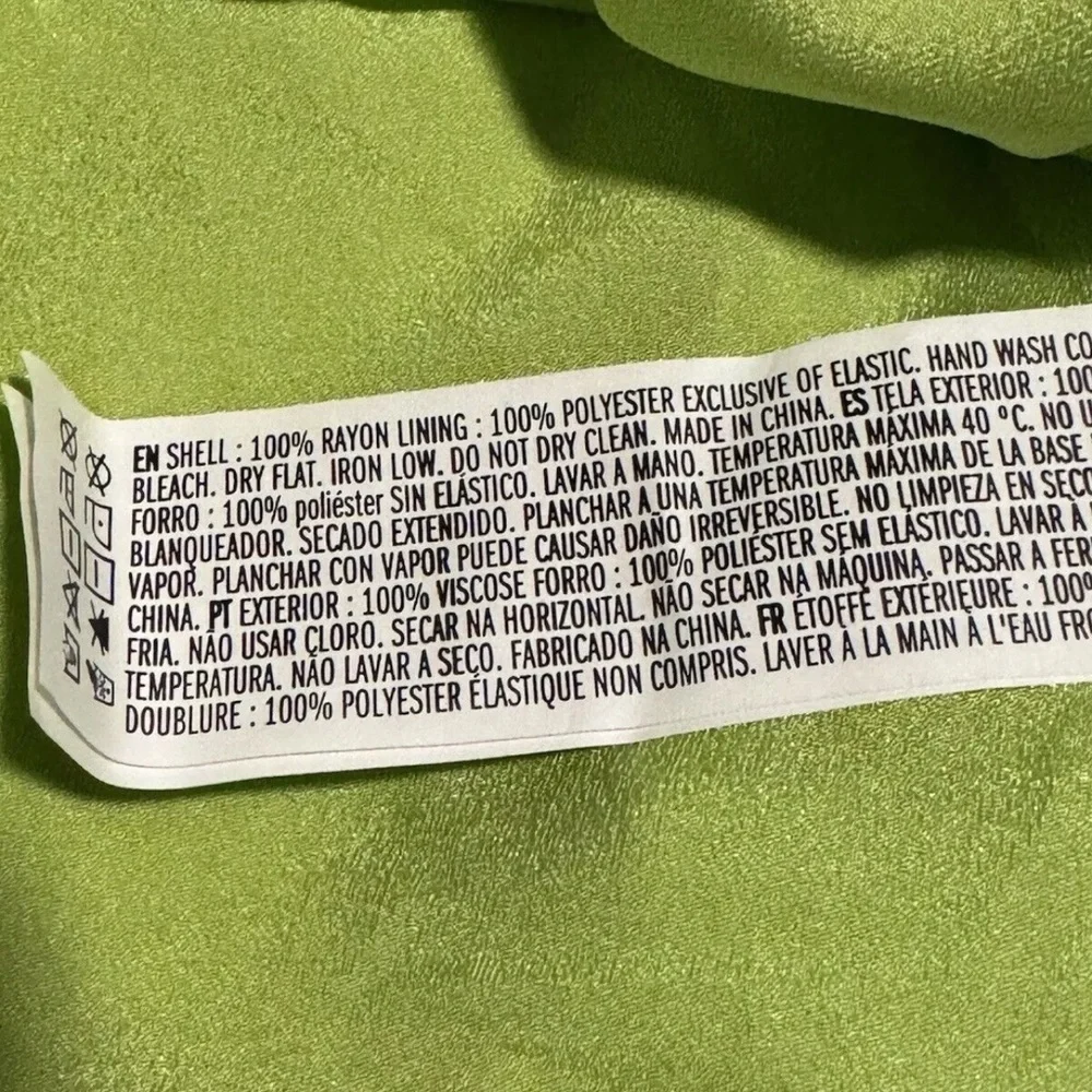 NWT Forever 21 Womens sweetheart there’s Ruffle Fit Flare Boho Dress Small neon - Picture 6 of 7